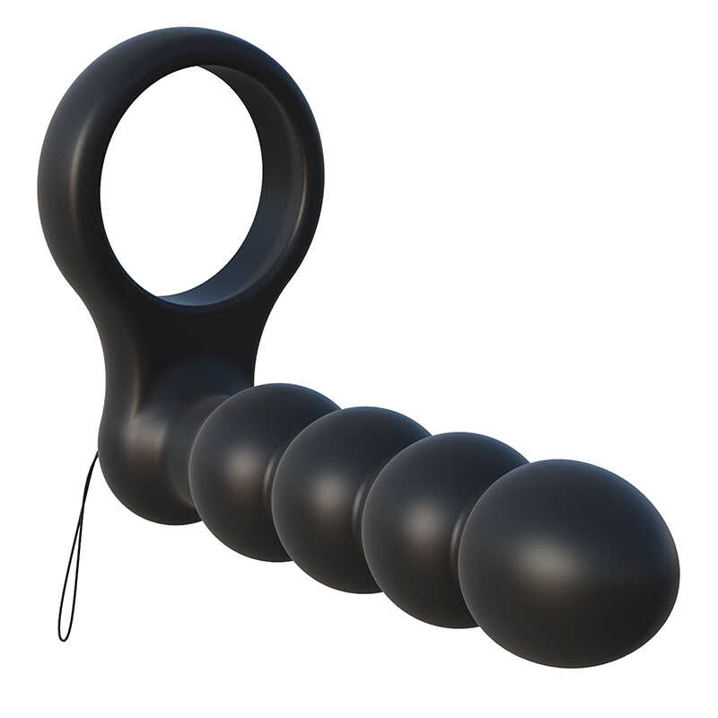 Насадка для подвійного проникнення pipedream c-ringz remote control double penetrator dildo, black - Зображення 6