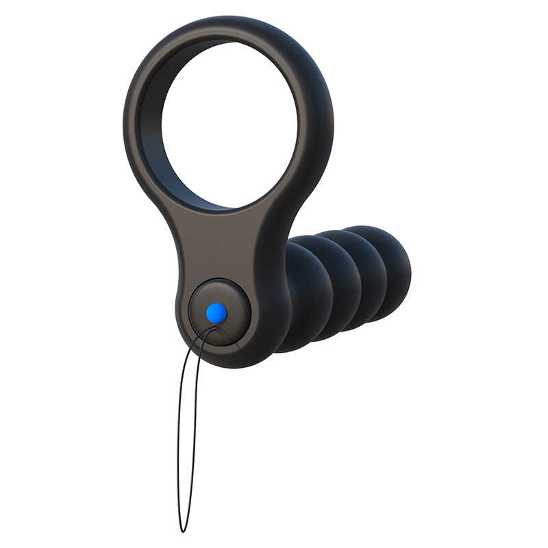 Насадка для подвійного проникнення pipedream c-ringz remote control double penetrator dildo, black - Зображення 3