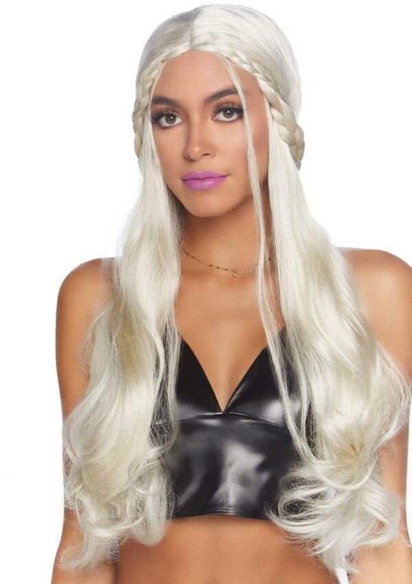 Перука біла довга leg avenue dragon queen wig (дейнеріс), розмір o/S, довжина 81 см - Зображення 5