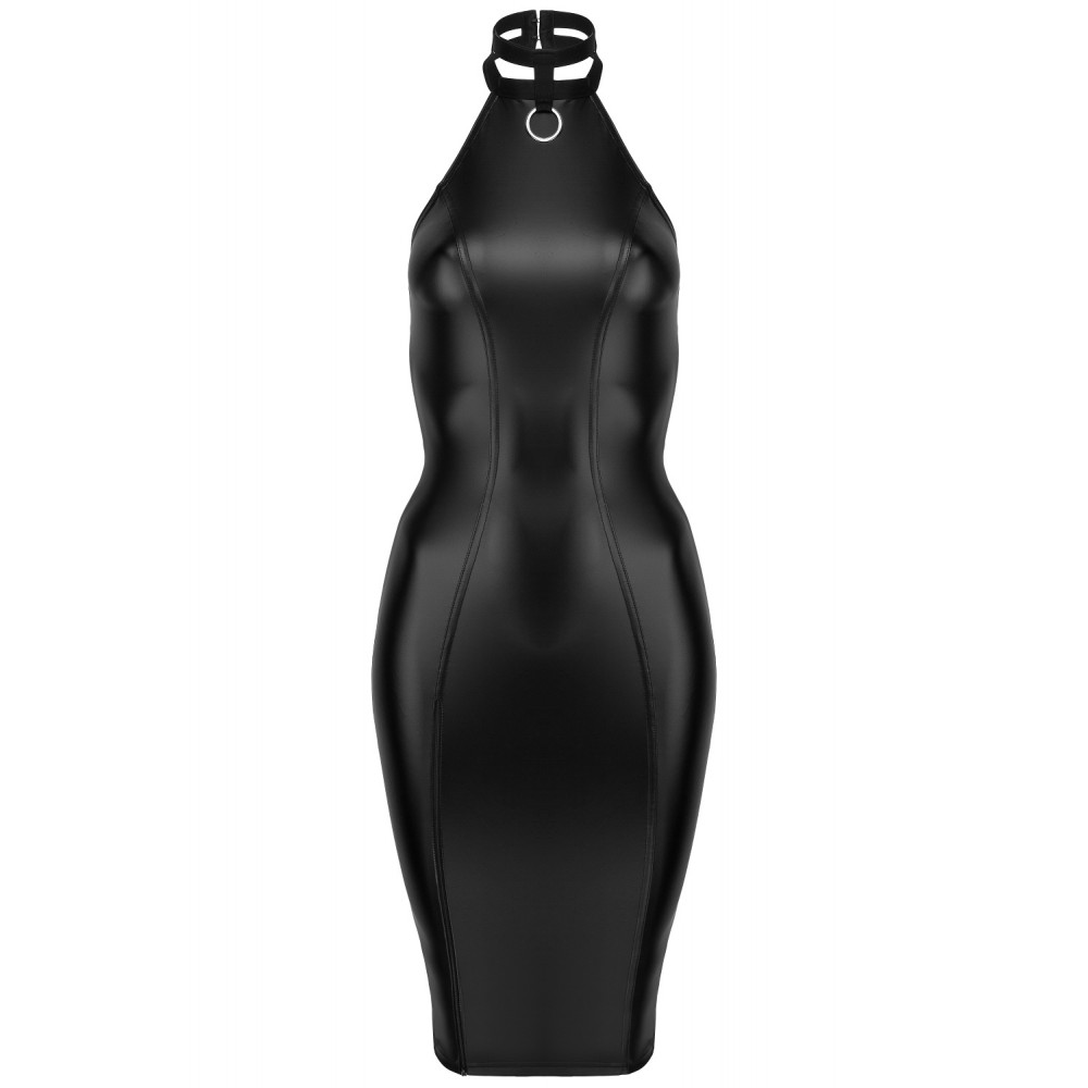 Сукня з кільцем на шию f160 noir handmade m - Зображення 3