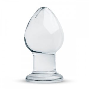 Пробка скло прозора gildo glass buttplug no. 26