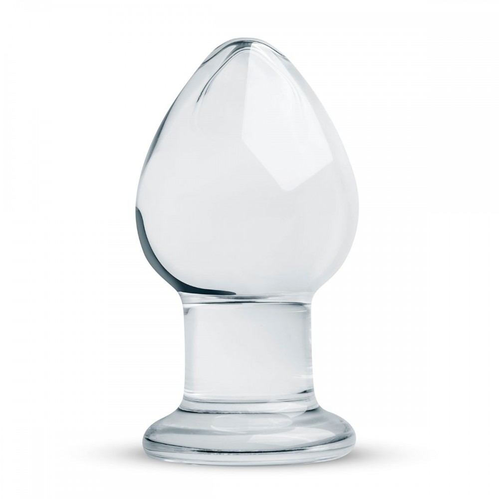 Пробка скло прозора gildo glass buttplug no. 26