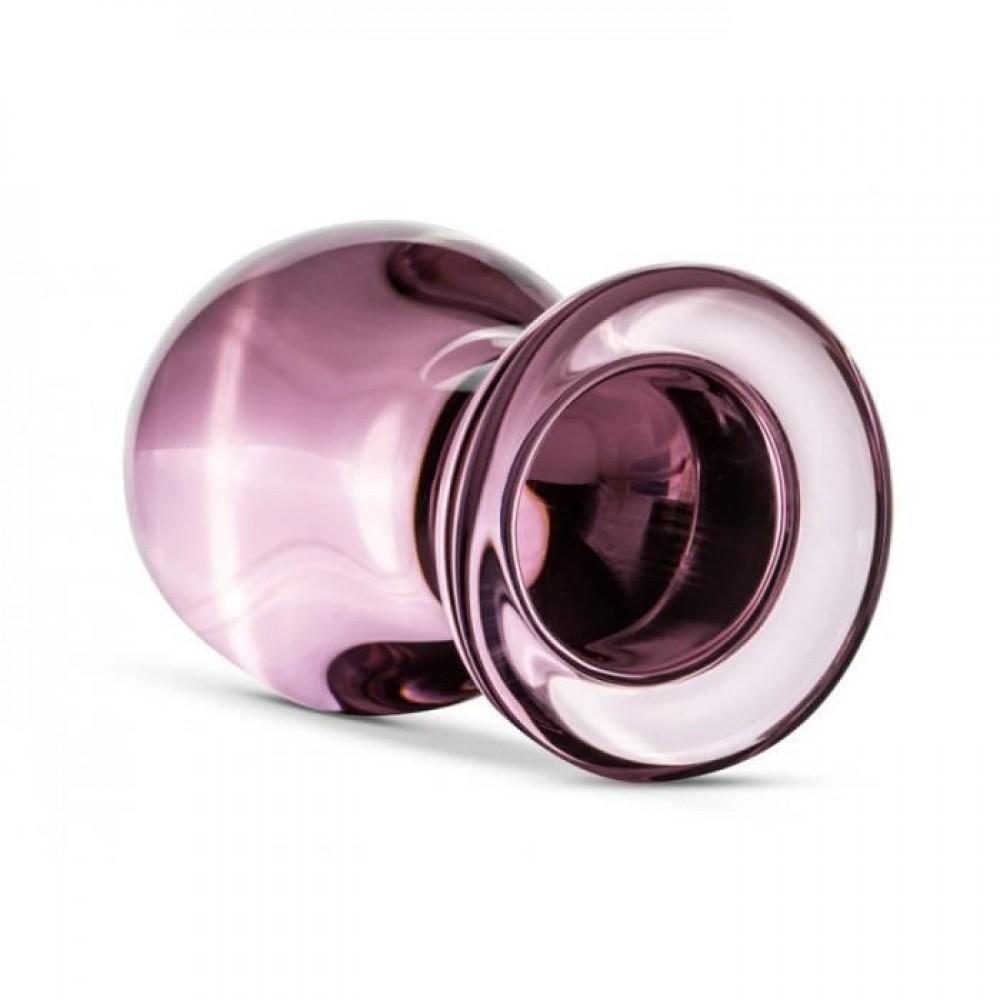Пробка скло рожева gildo pink glass buttplug no. 26 - Зображення 2