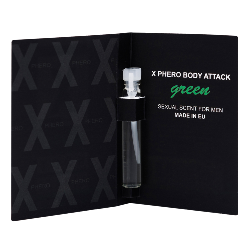 Пробник парфуми з феромонами чоловічі aurora x-phero men green 1ml. - Зображення 2