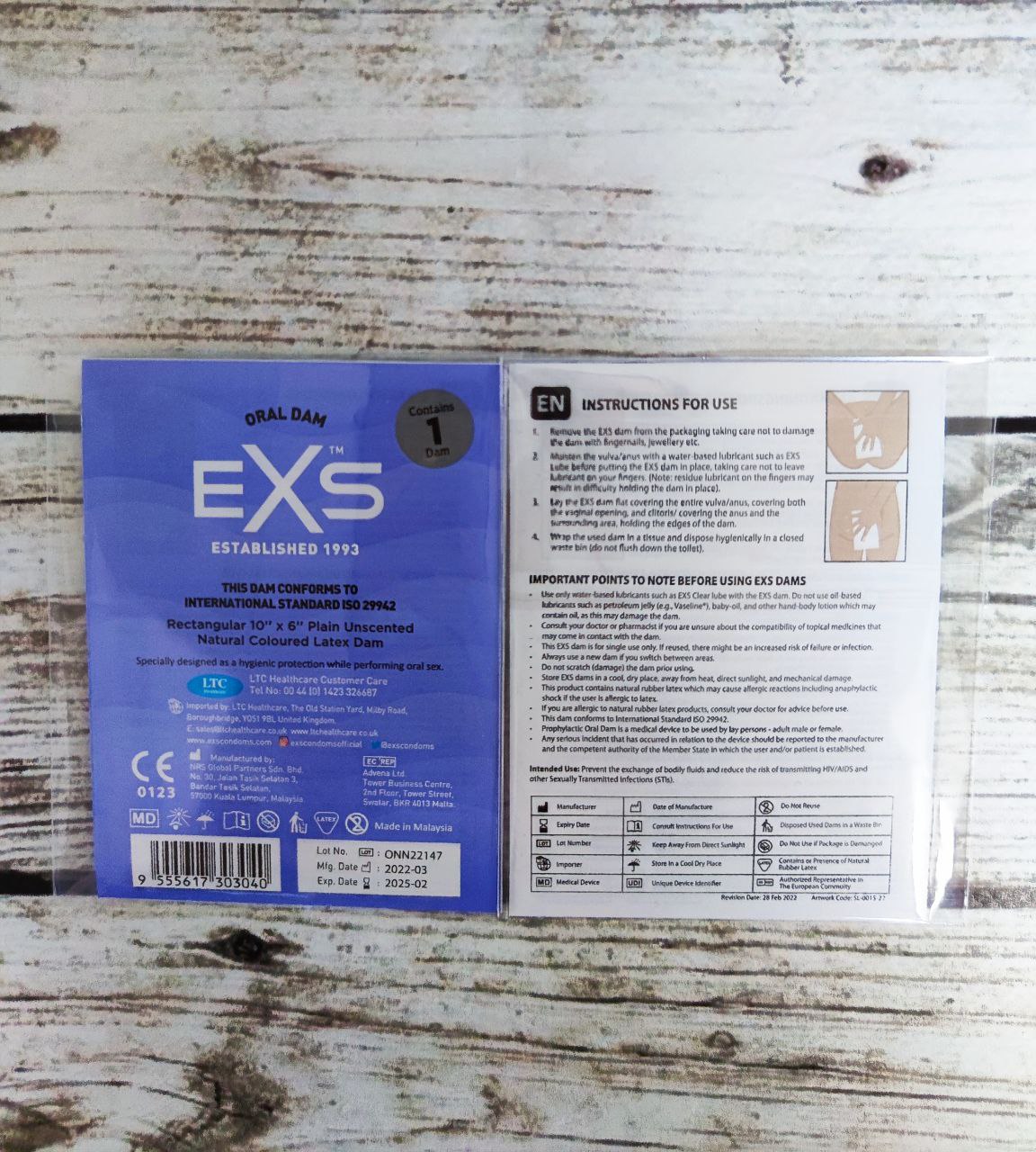 Серветка латексна для орального сексу oral latex dam - Зображення 3