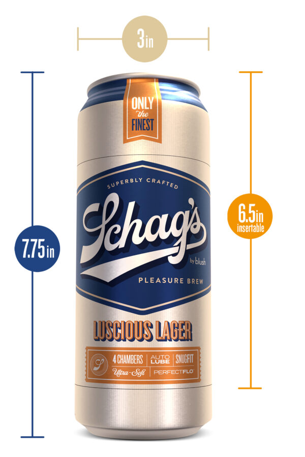 Самозмащувальний мастурбатор schag's luscious lager frosted - Зображення 3