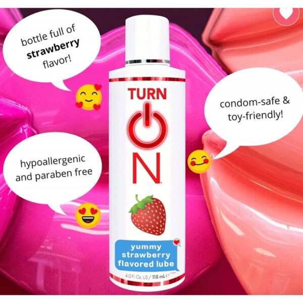 Їстівний лубрикант wet yummy strawberry flavored lube 178 мл - Зображення 4