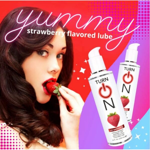 Їстівний лубрикант wet yummy strawberry flavored lube 178 мл - Зображення 3