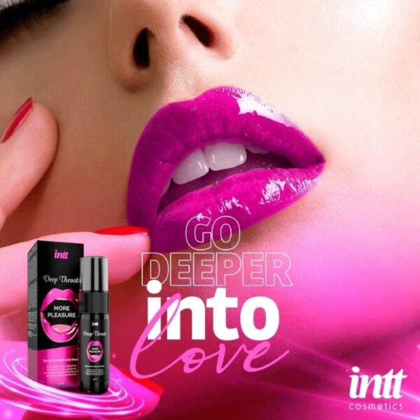 Спрей для оральних пестощів intt deep throat освіжаюча м'ята - Зображення 8