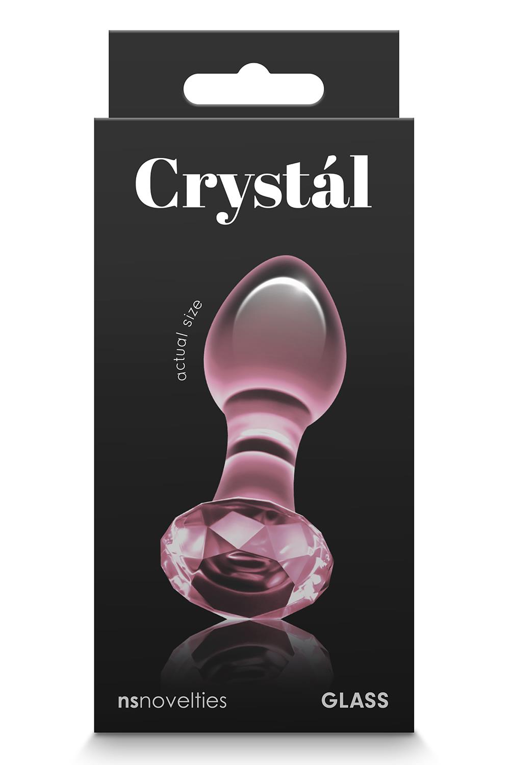 Скляна пробка ns novelties crystal gem pink - Зображення 2