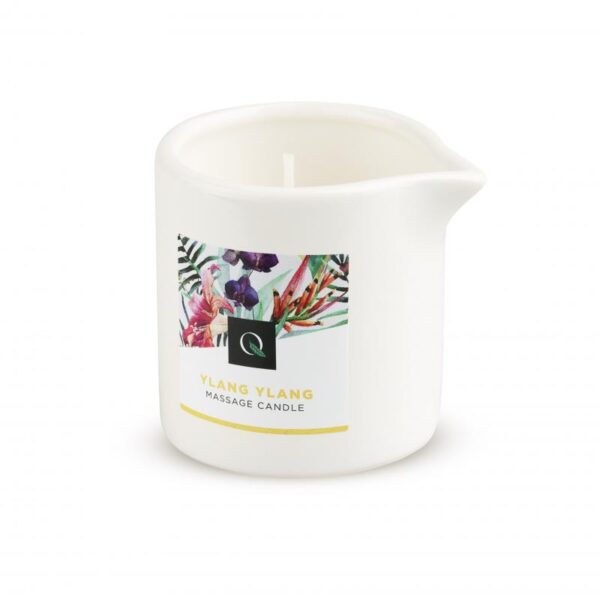 Свічка для масажу з ароматом іланг-ілангу exotiq massage candle ylang ylang - - Зображення 3