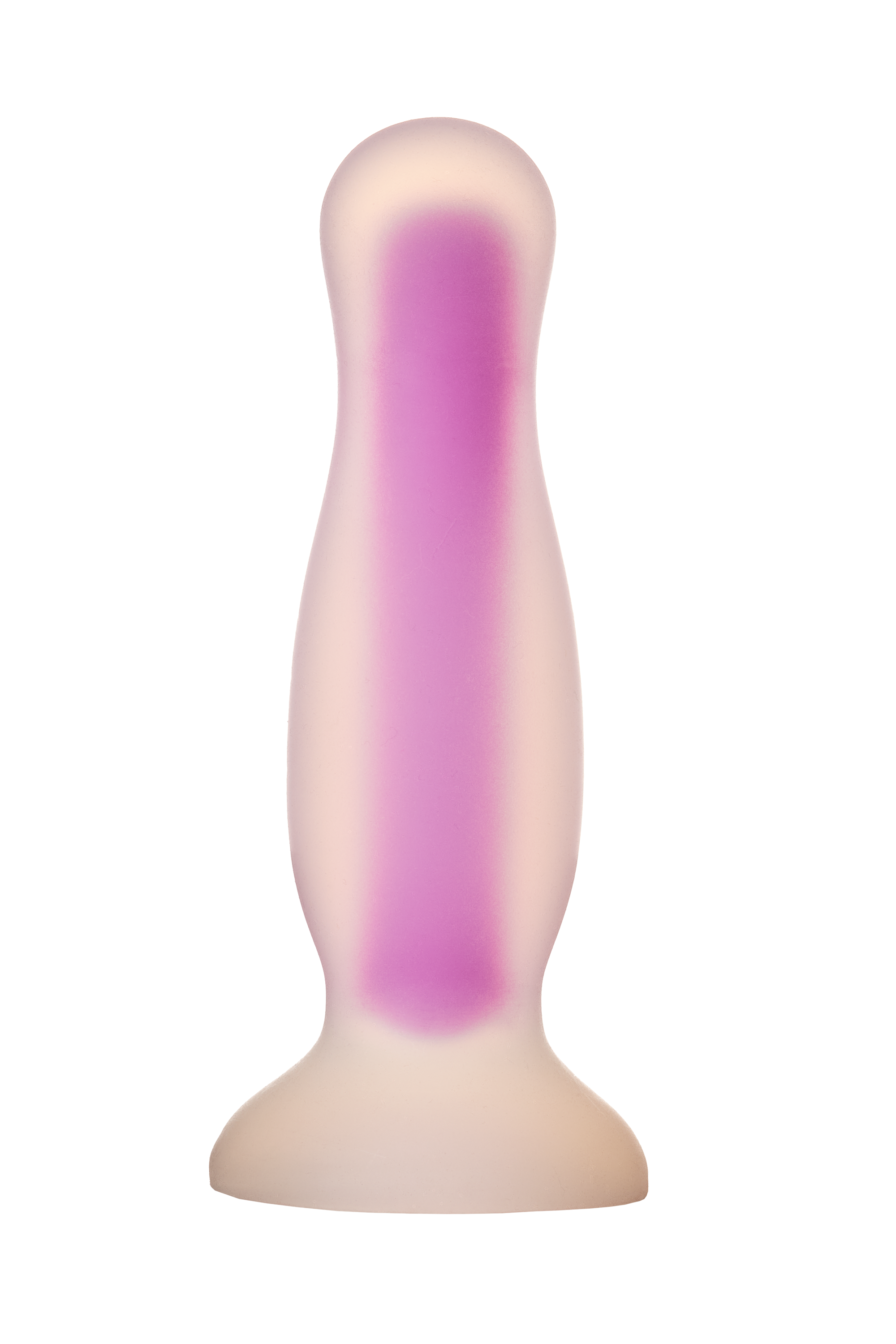 Анальна пробка, що світиться dream toys radiant soft silicone glow in the dark plug medium purple