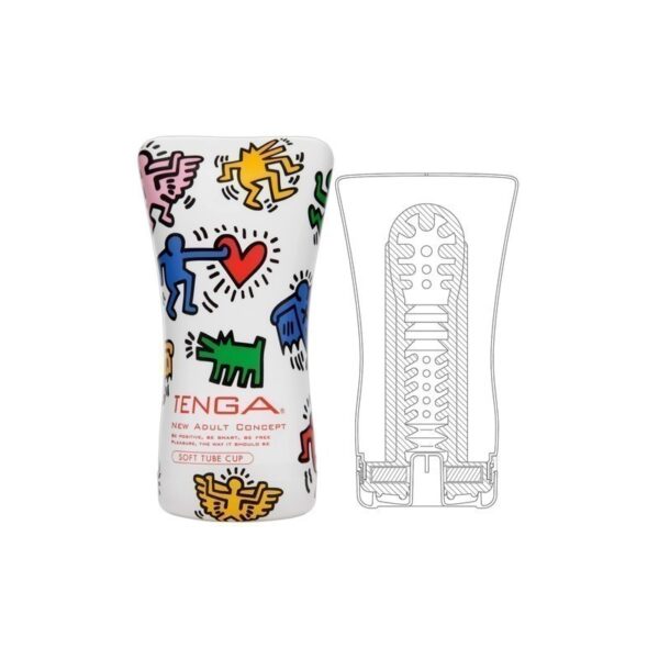 Мастурбатор tenga keith haring soft tube cup 15,5 x 6,9 см