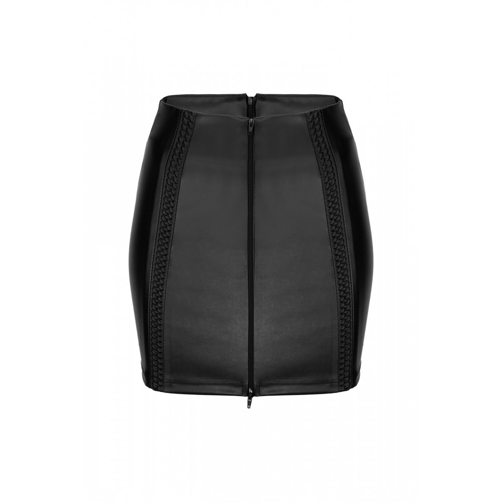 Спідниця на блискавці f171 noir handmade m - Зображення 5