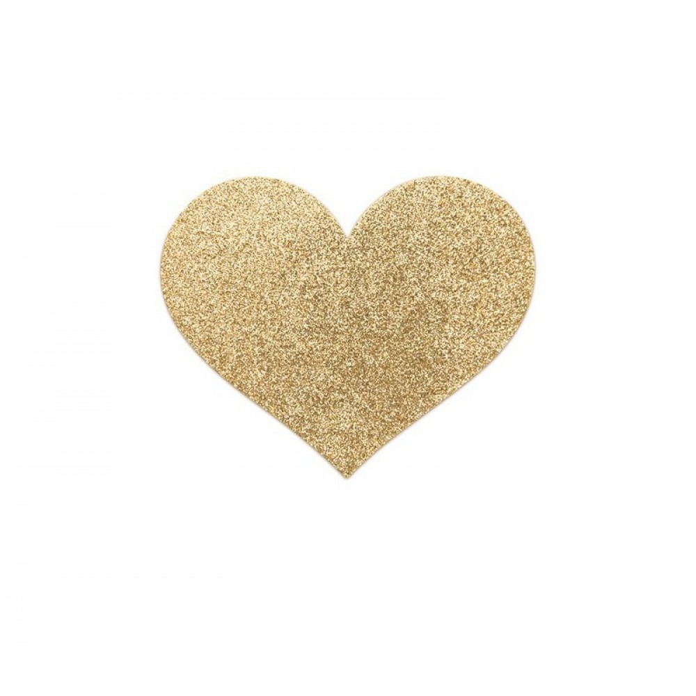 Прикраса для грудей flash золоте серце, bijoux indiscrets - Зображення 3