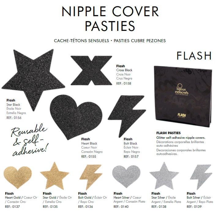 Прикраса для грудей flash золоте серце, bijoux indiscrets - Зображення 7