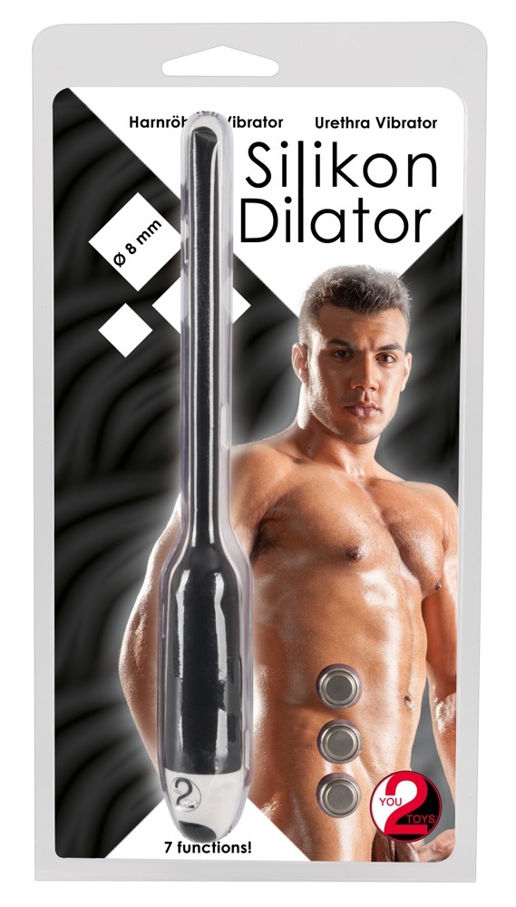 Уретральний катетер із вібрацією silicone dilator you2toys, чорний