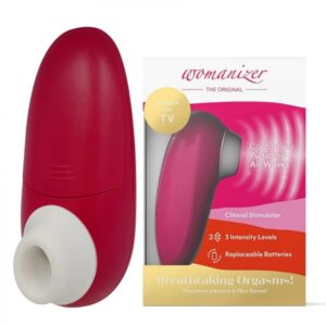 Вакуумний кліторальний стимулятор womanizer mini red wine