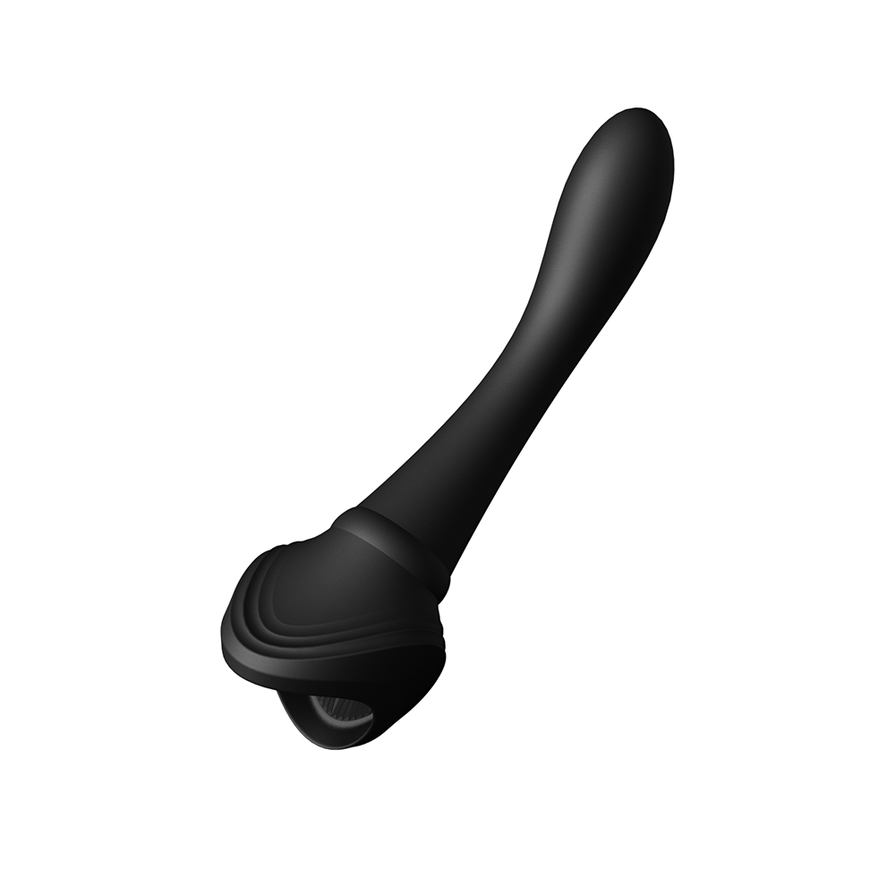 Вібратор двосторонній універсальний zalo bess з насадками black - Зображення 8