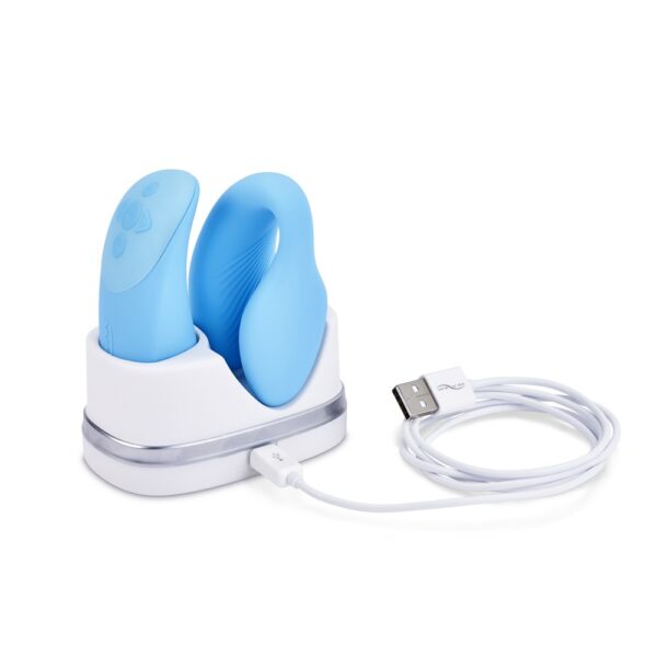 Вібромасажер для пар we-vibe chorus, blue - Зображення 3