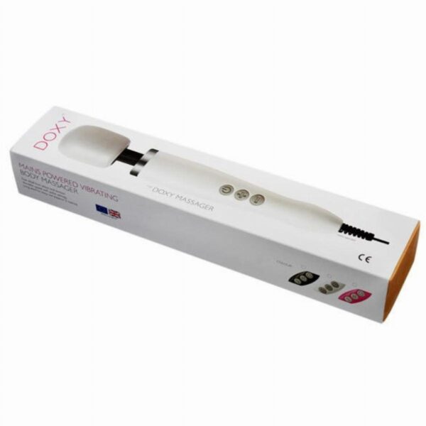 Вібромасажер-мікрофон doxy wand massager, white - Зображення 2