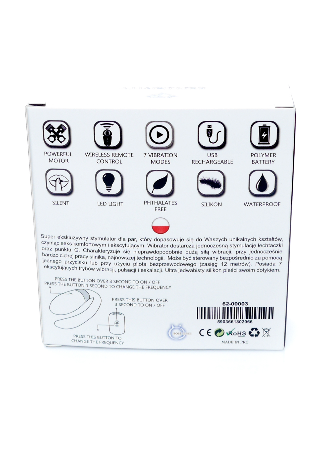 Вібратор для пар з дистанційним керуванням, чорний - Зображення 12