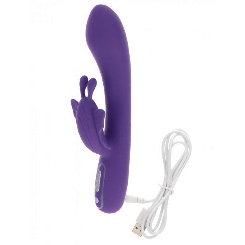 Вібратор-кролик з метеликом toy joy fabulous butterfly vibrator - Зображення 3