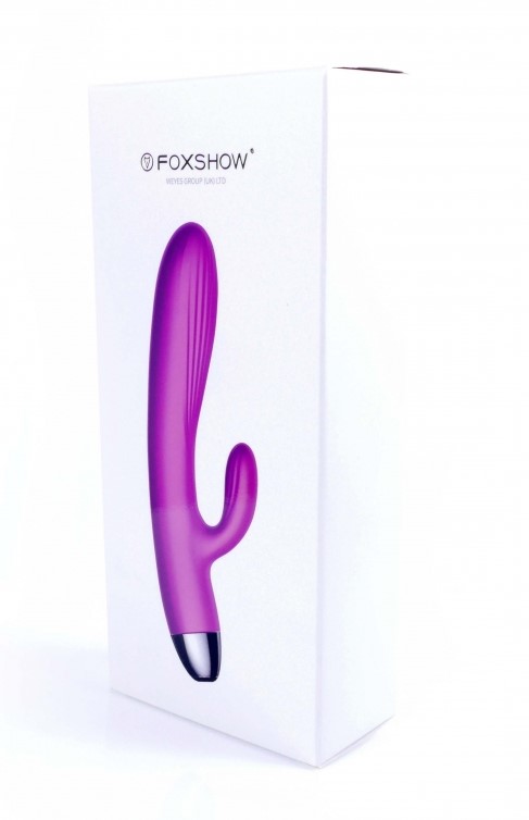 Вібратор-кролик з пульсацією та підігрівом boss series, фіолетовий - Зображення 2