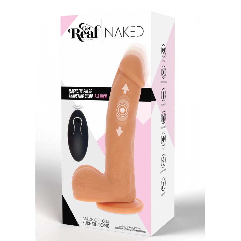 Вібратор із поступальними рухами usb toy joy magnetic pulse trusting dildo - Зображення 2