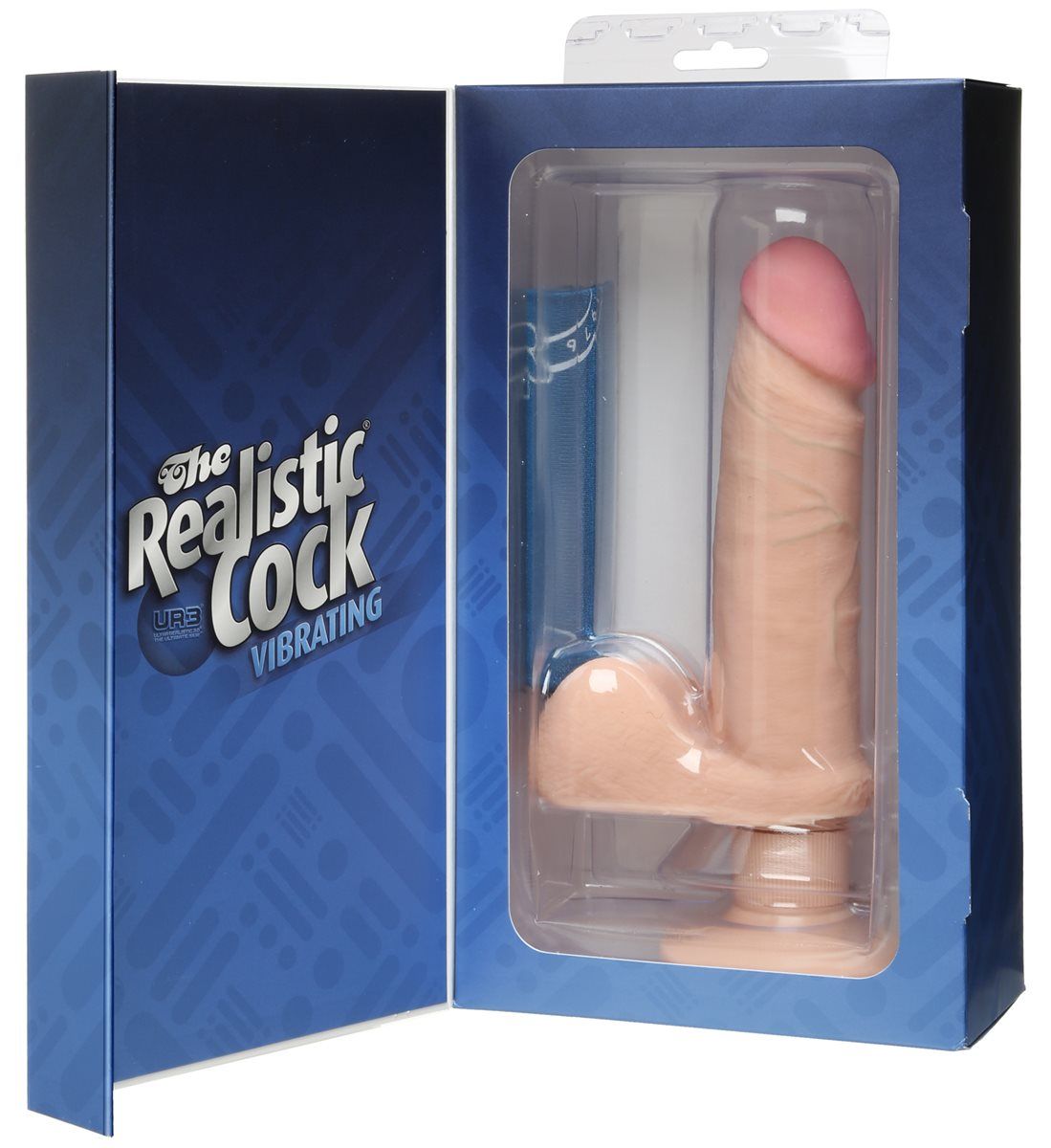 Вібратор з присоскою vibrating realistic 6 inch ultraskyn ur3 cock - white - Зображення 2