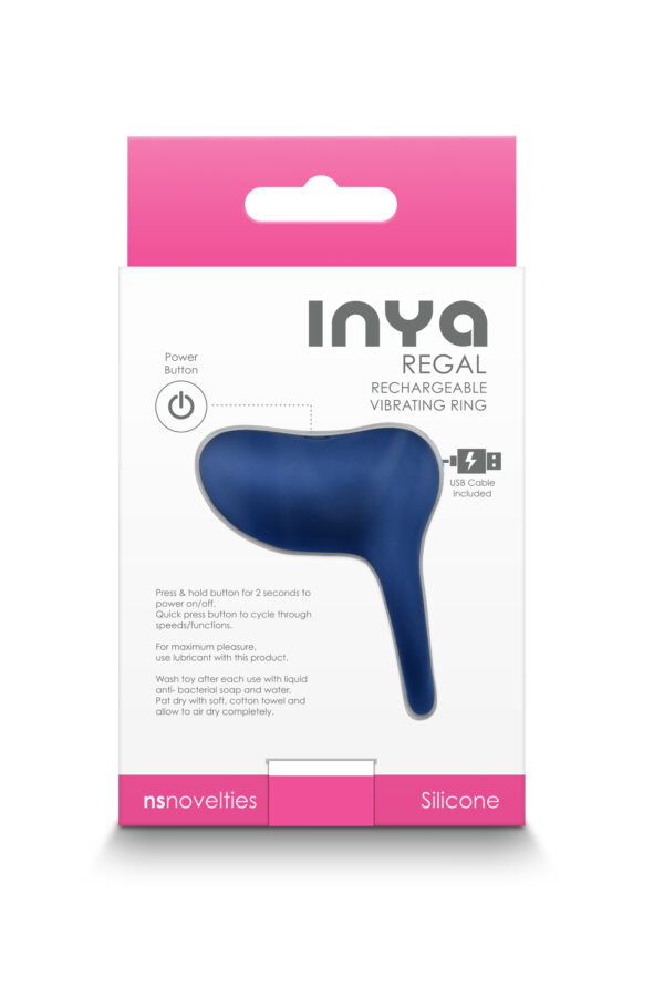 Віброкільце ns novelties inya regal blue - Зображення 3