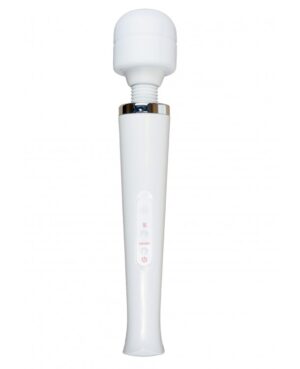 Вібромасажер зі знімною головкою magic massager wand, білий