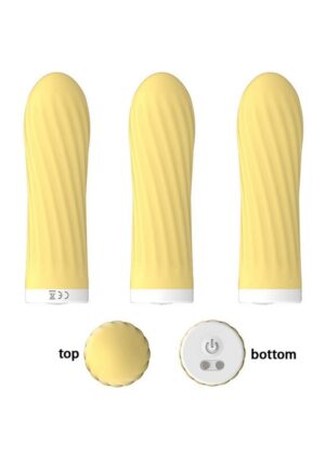 Віброкулька rechargeable silicone-yellow