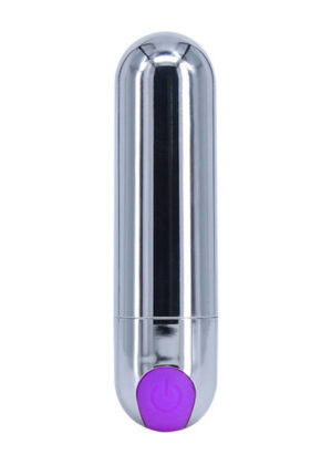 Виброкуля strong bullet vibrator silver/Purple usb 10 режимов вибрации