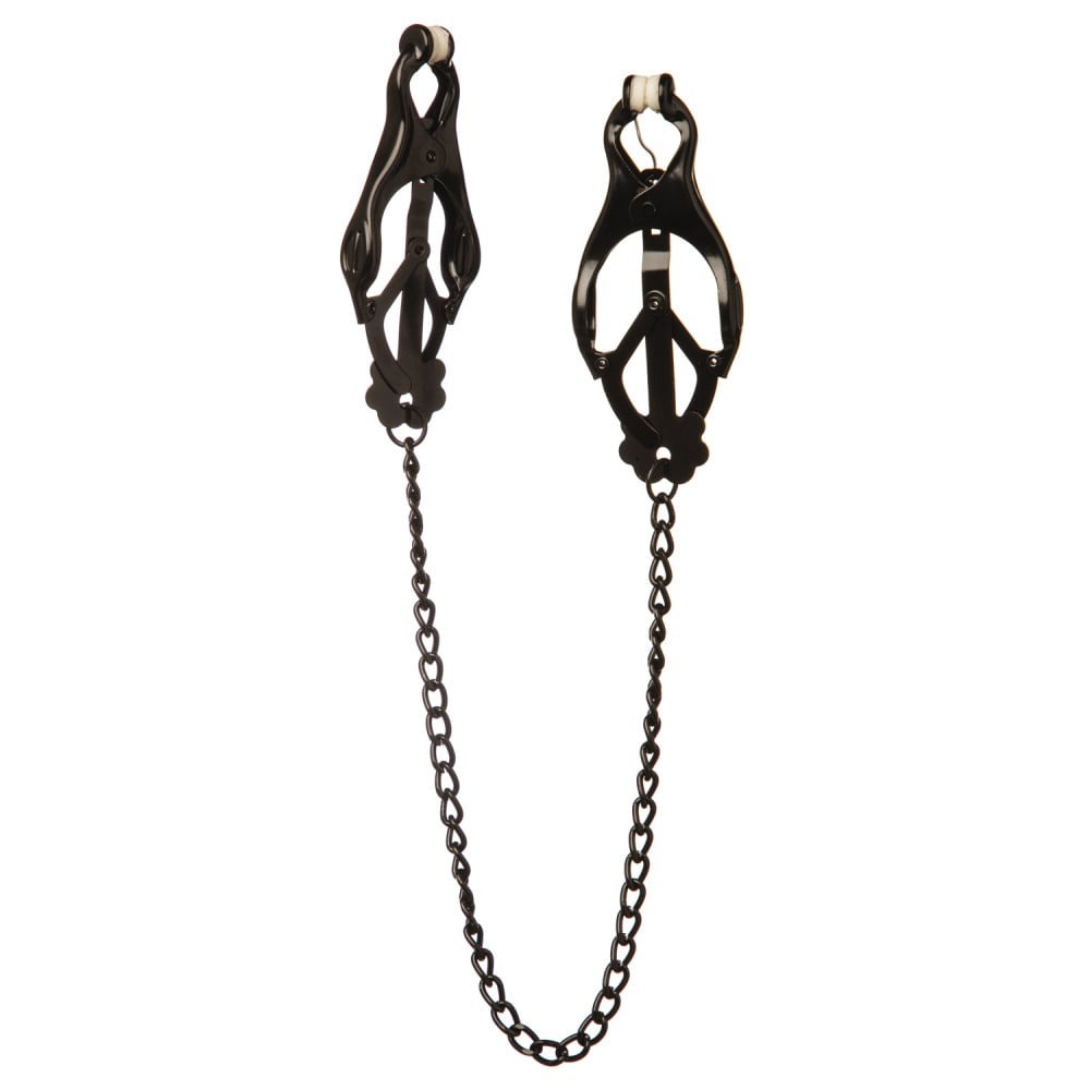 Затискачі на соски "конюшина" lucky bay nipple play з легким ланцюжком