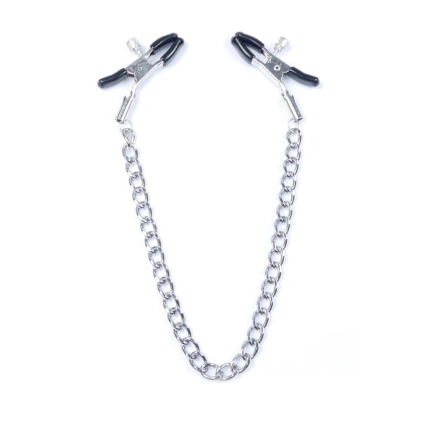 Затискачі на соски ds fetish nipple clamps iron l silver 64 g - Зображення 2