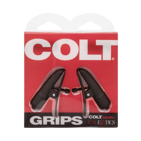 Затискачі на соски з вібрацією colt grips, чорні - Зображення 3