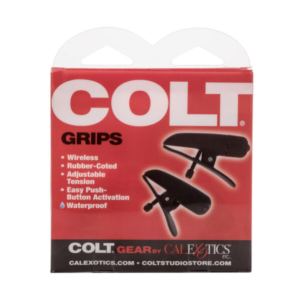 Затискачі на соски з вібрацією colt grips, чорні - Зображення 4